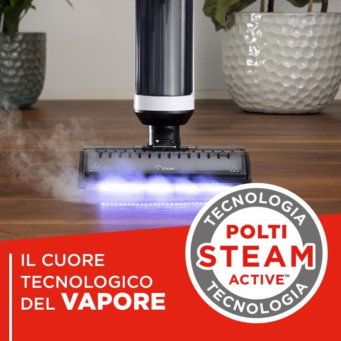 POLTI - Lavapavimenti ROLLYSTEAM WD30C-bianco/nero