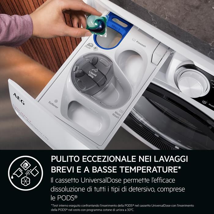 AEG - Lavatrice XLR7FH11YV 11KG Classe A 1400g/m-Bianco