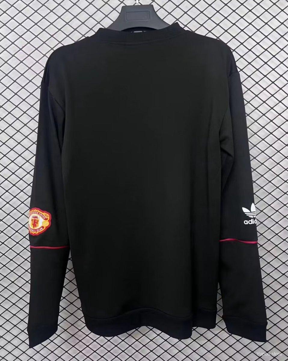90/92 Manchester United Black Adidas Originals Bringback  retro football shirt