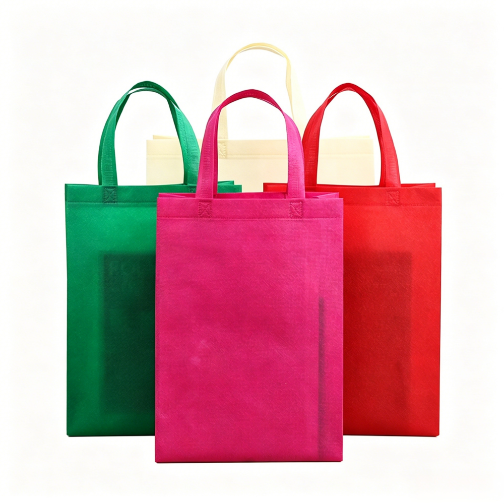 Laminated Non-Woven Tote Bag, Custom Logo Waterproof Advertising Bag, Eco-Friendly Laminated Shopping Bag, Reusable Printed Non-Woven Handbag, Factory Bulk Wholesale
