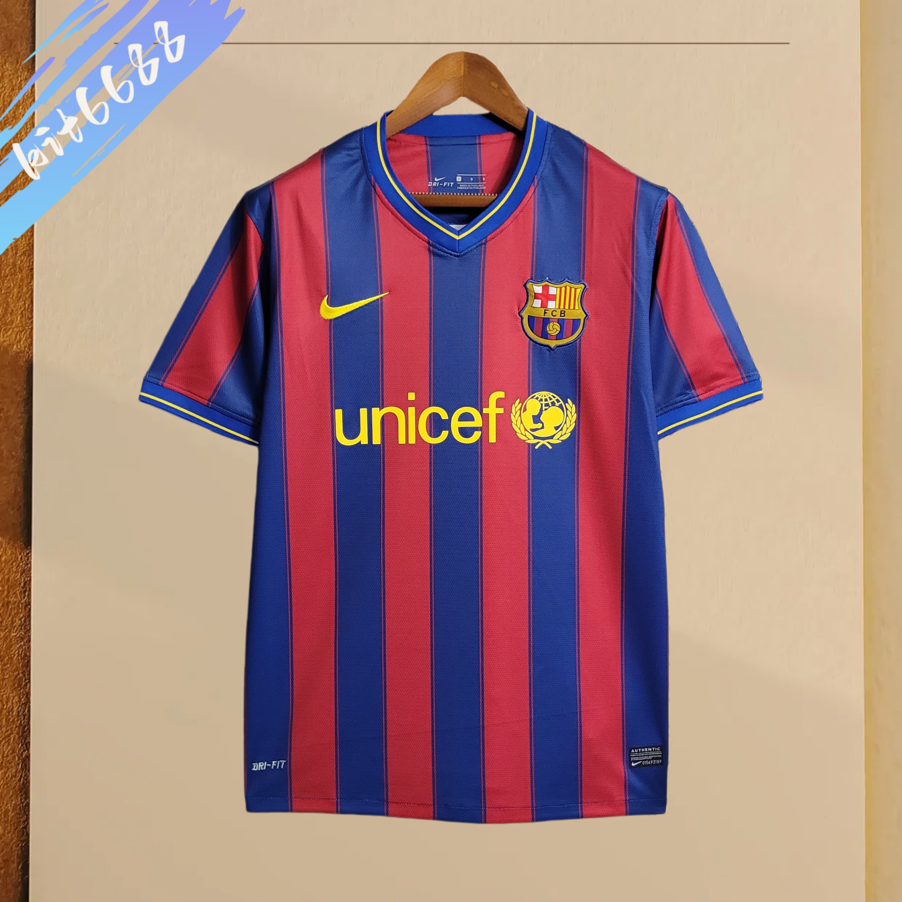 2009/2010 Barcelona home Retro Football Shirt