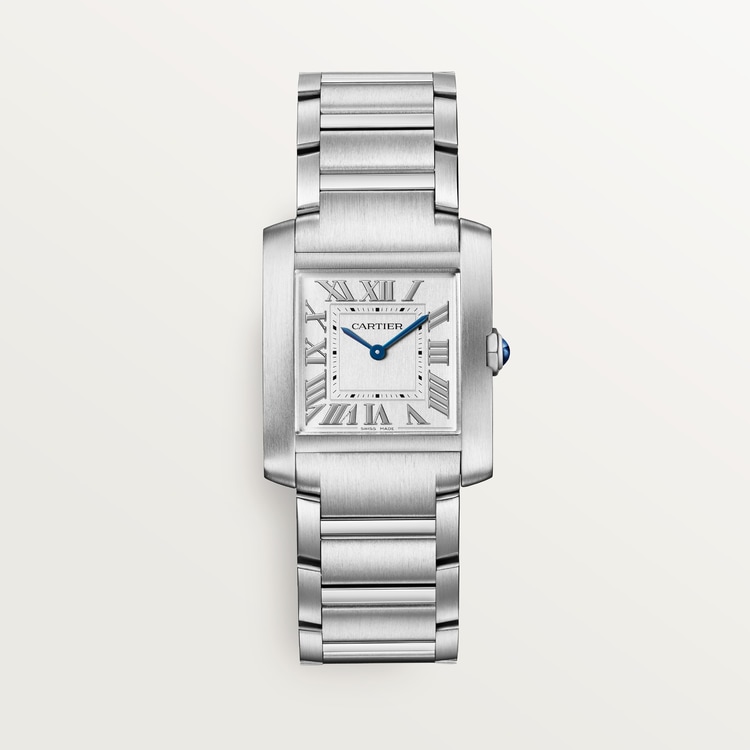 Tank Française watch Medium model Silvered dial 32 mm