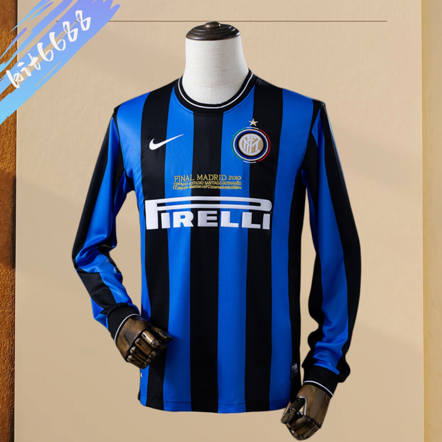 2009/2010 Inter Milan Home Retro long-sleeved Football Shirt