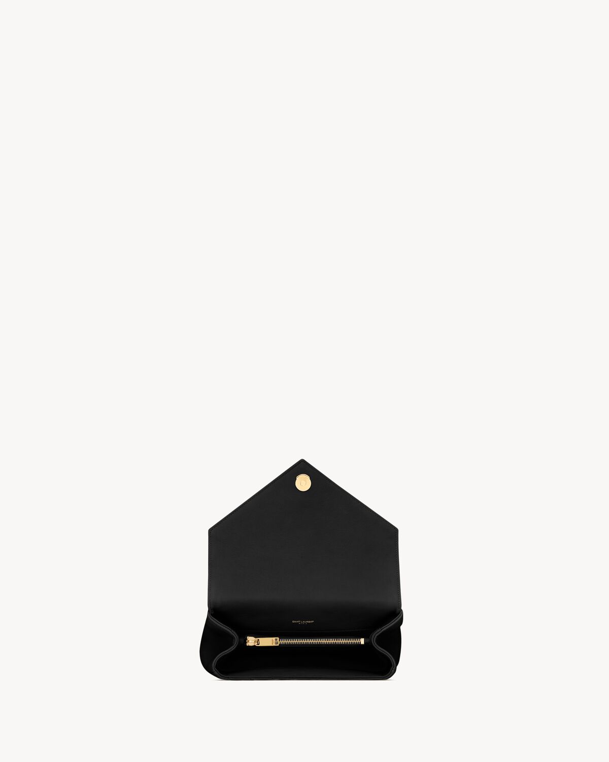 college medium in quilted leather BLACK