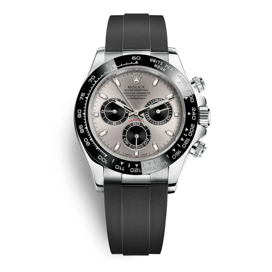 Rolex Daytona White Gold Steel Dial Oysterflex Strap116519ln-0027 Replica