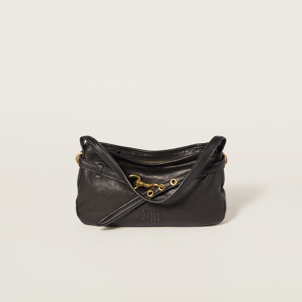 Aventure nappa leather bag Black