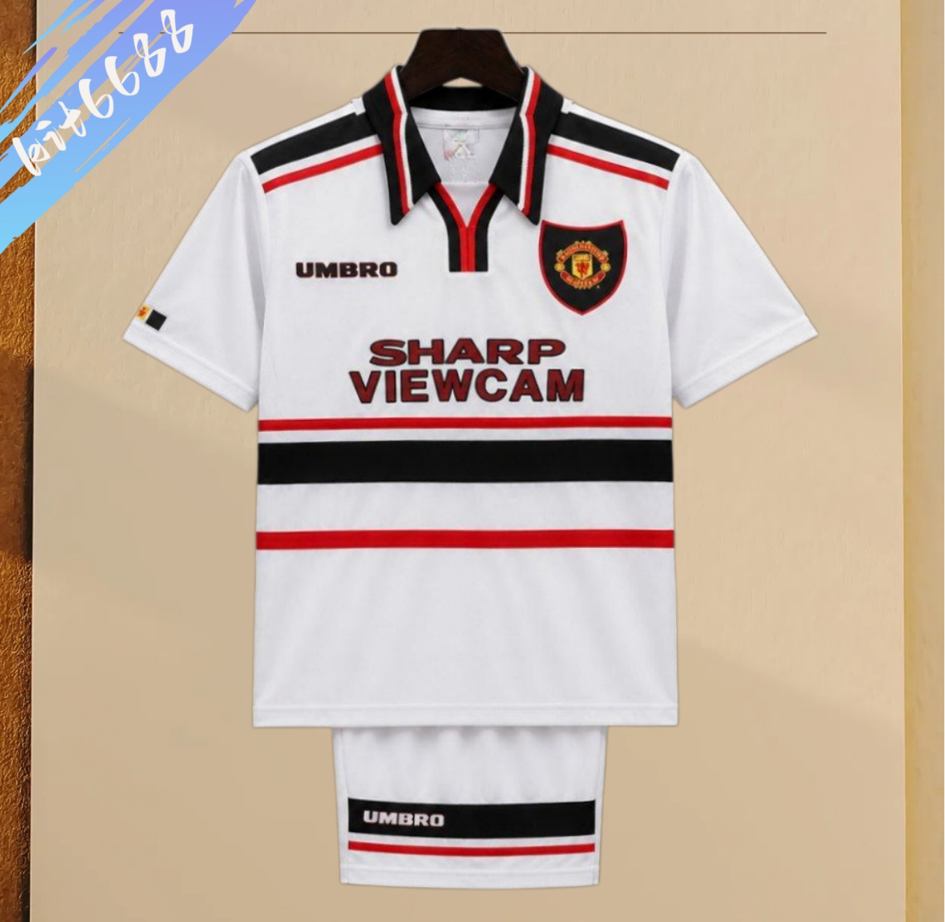 98/99 Manchester United Away  Retro Football Shirt ( Kids Kit )
