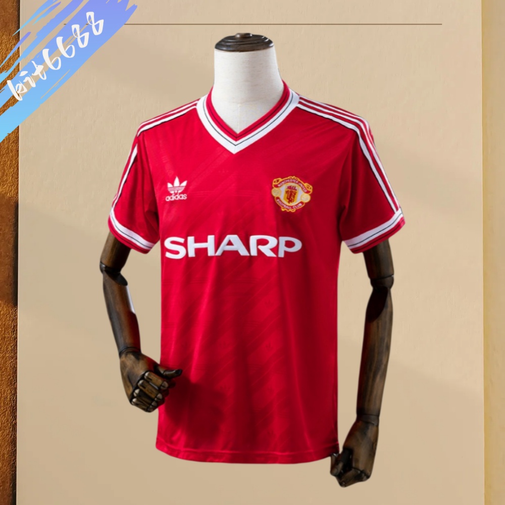 86/88 Manchester United home  retro football shirt