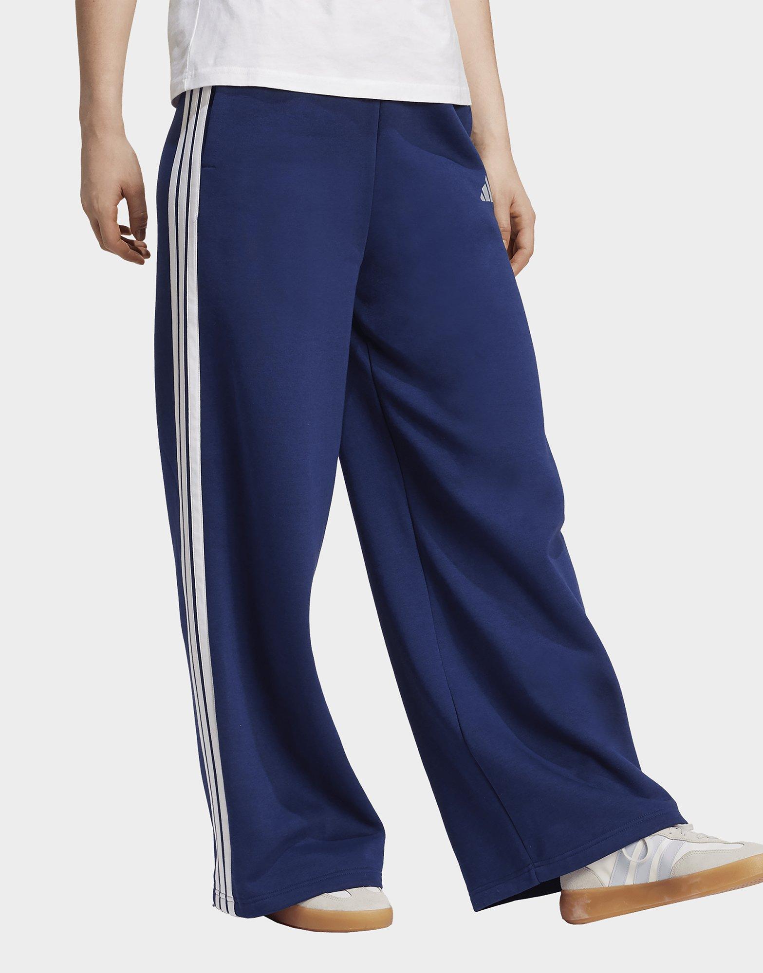 adidas adidas 3-Streifen Fleecehose, weit geschnitten