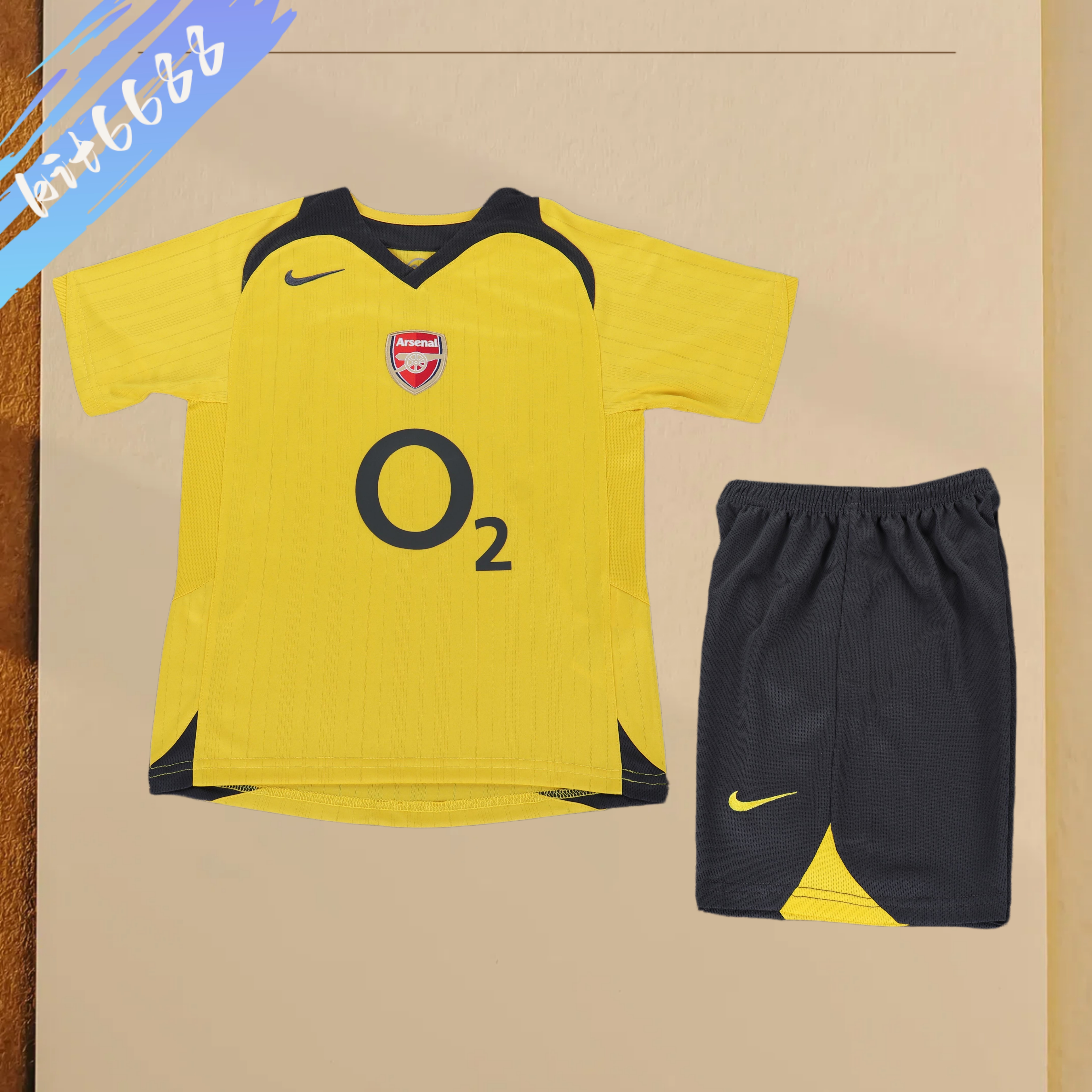 05/06 Arsenal Away Retro Football Shirt (Kids Kit)
