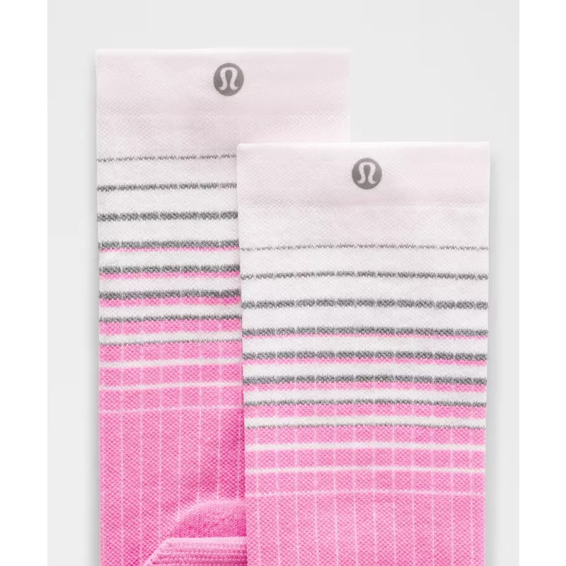 Unisex Power Stride Crew Socks Reflective Grid