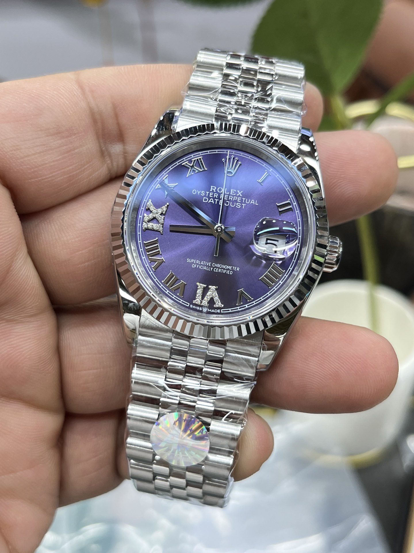 Rolex Datejust 36 Oyster 36mm Oystersteel and white gold M126234-0021