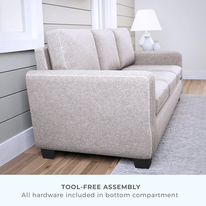 Kane 83 Square Arm Sofa With Reversible Cushions