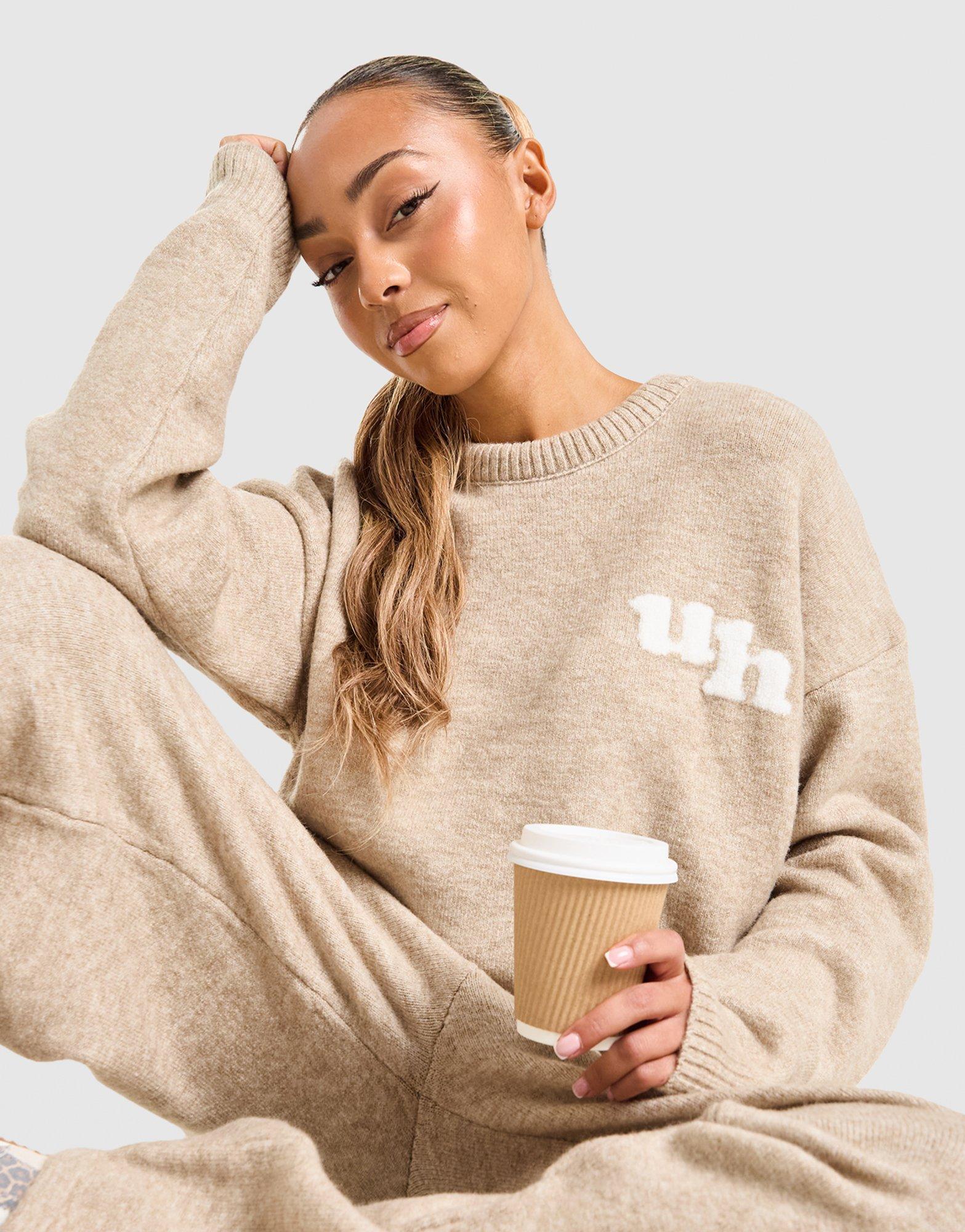 Unlike Humans Knit Crew Sweatshirt Damen