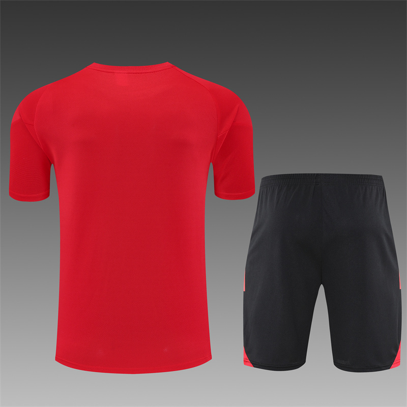 25/26 Manchester United red Short Sleeve Training Wear ( Adult kit Kids )