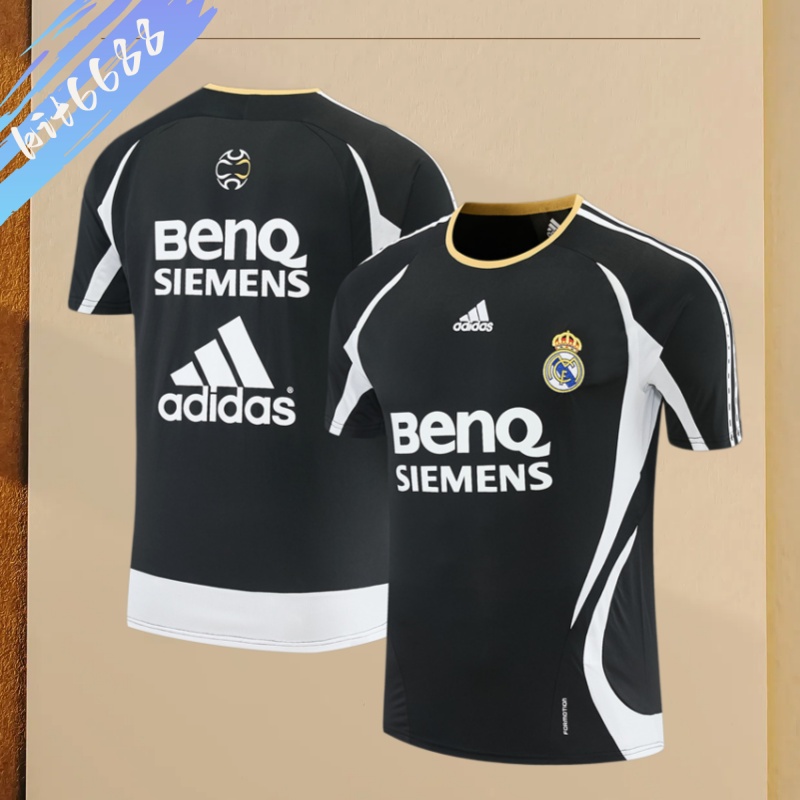 06/07 Real Madrid Retro Training Uniform short sleeves- Sleeve Football Shirt