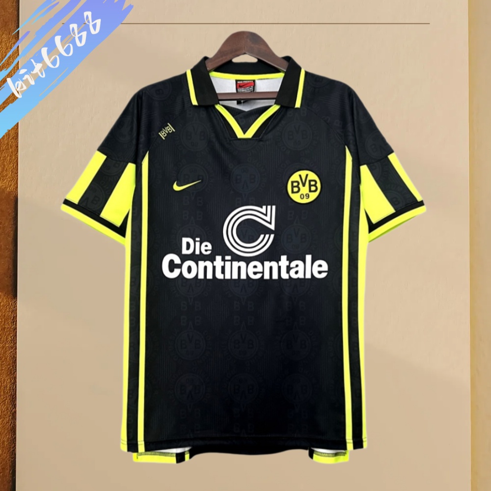 1996/1997 Dortmund Away Retro Football Shirt
