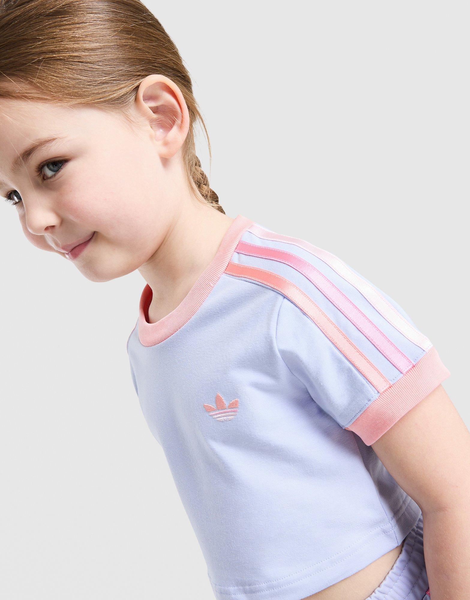 adidas Originals Girls' Firebird T-Shirt/Shorts Set Children