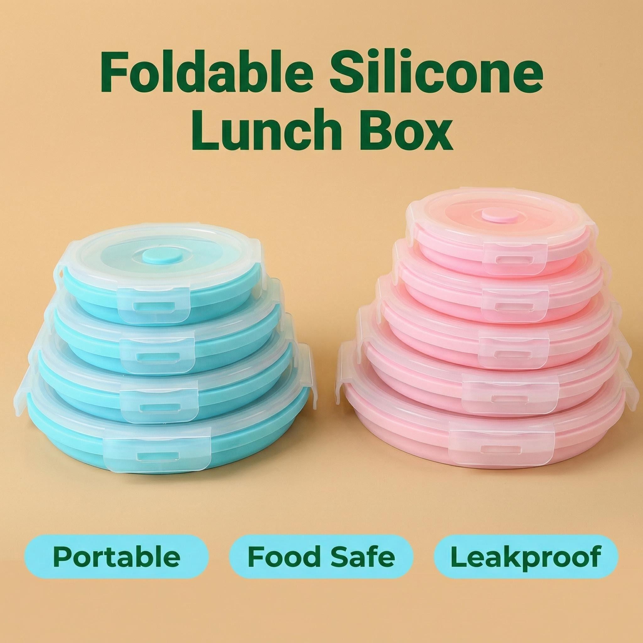 Foldable Silicone Lunch Box
