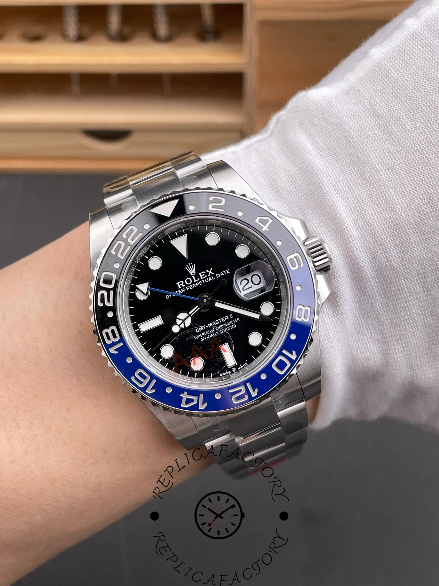 Rolex GMT-Master II 126710BLNR 0003 Black Dial Stainless Steel 40MM Mens Replica Watch