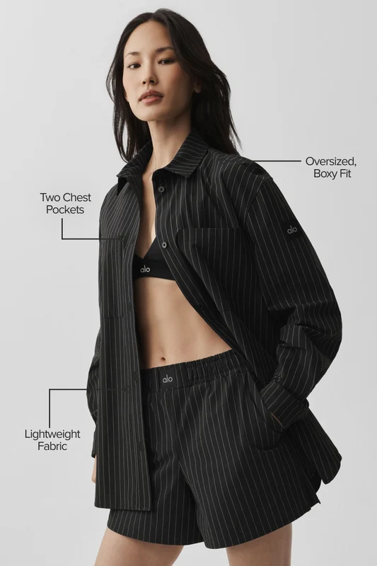 Pinstripe Daylight Button Down Long Sleeve