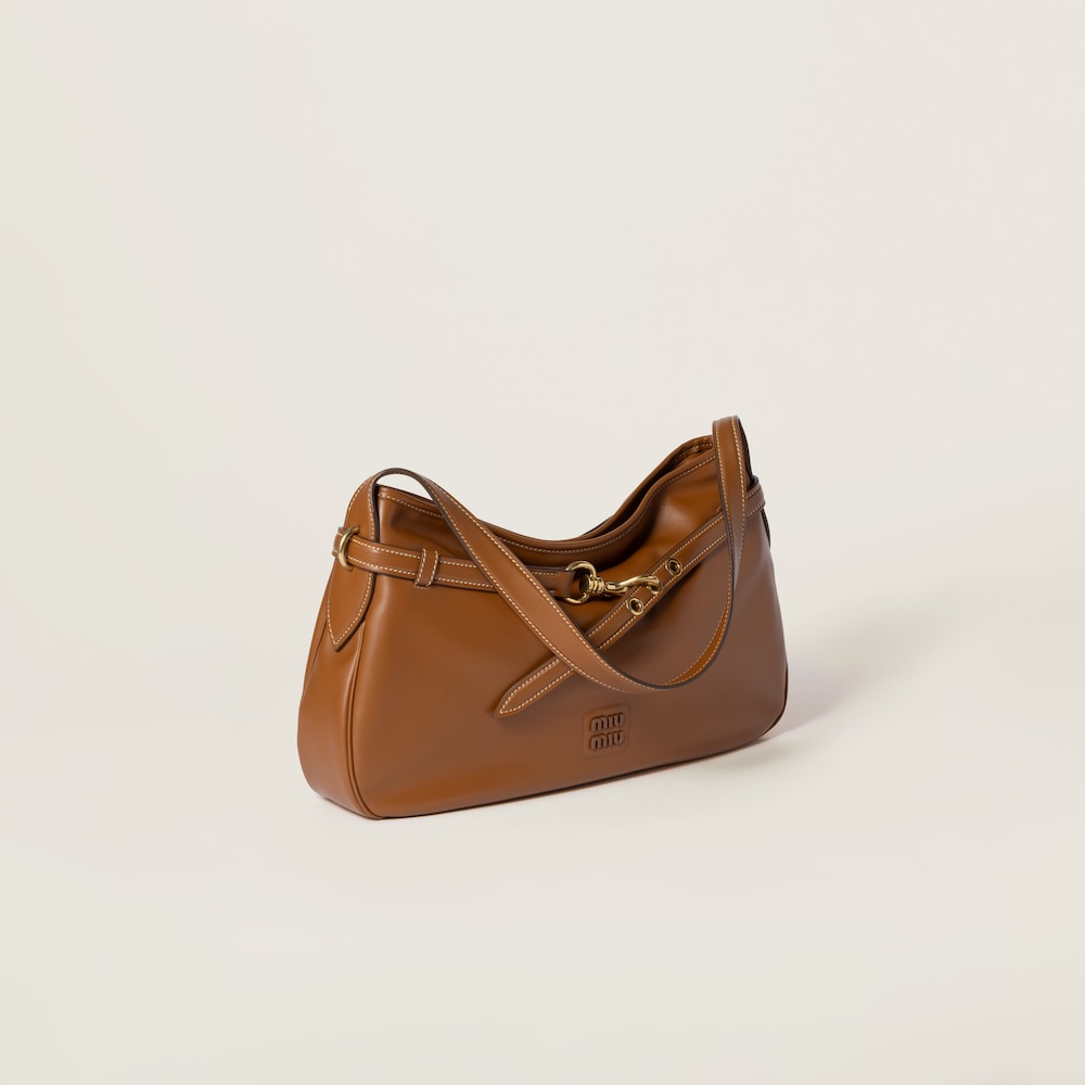 Aventure leather bag Cognac