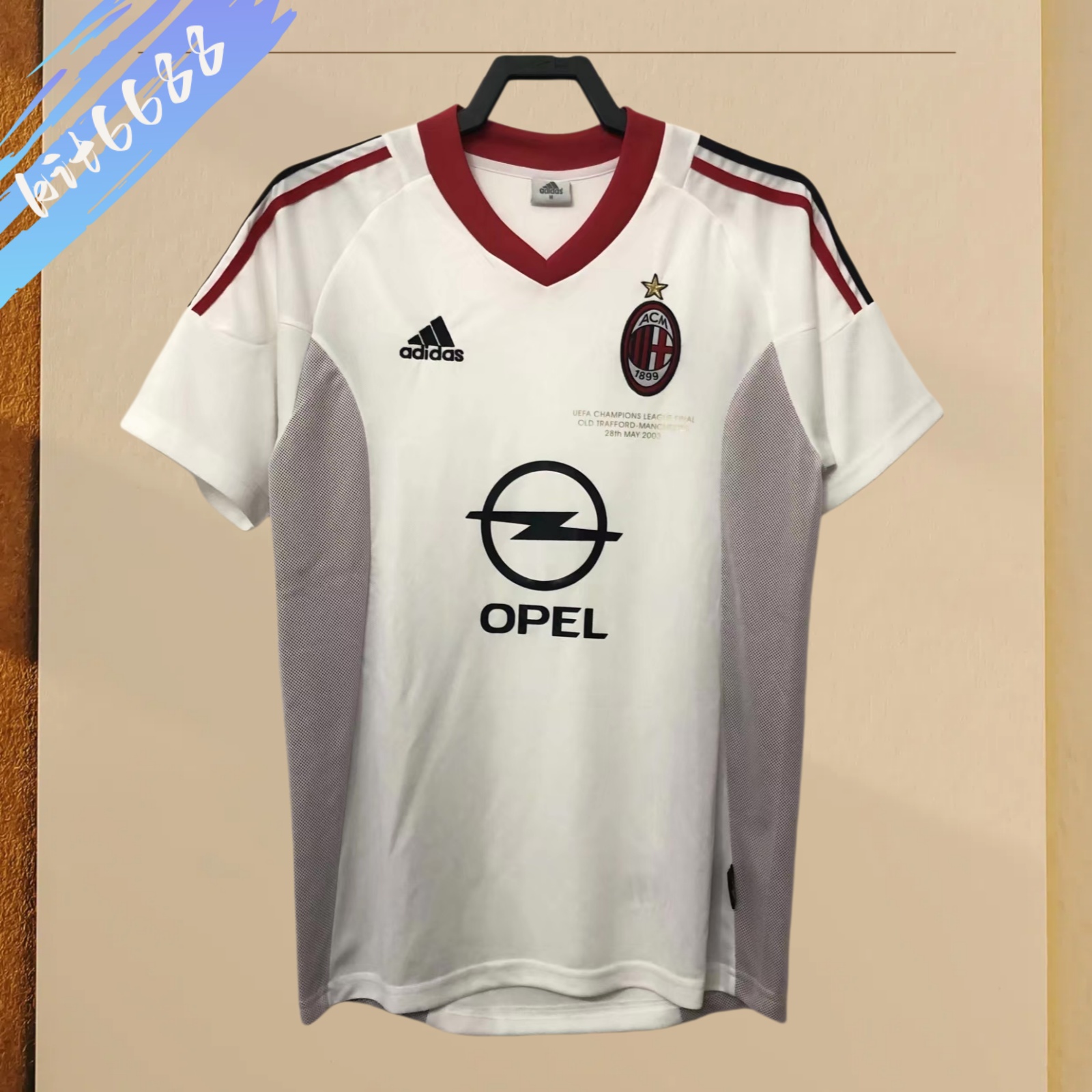 2003/2004 AC Milan Away Retro Football Shirt (Fan Edition)