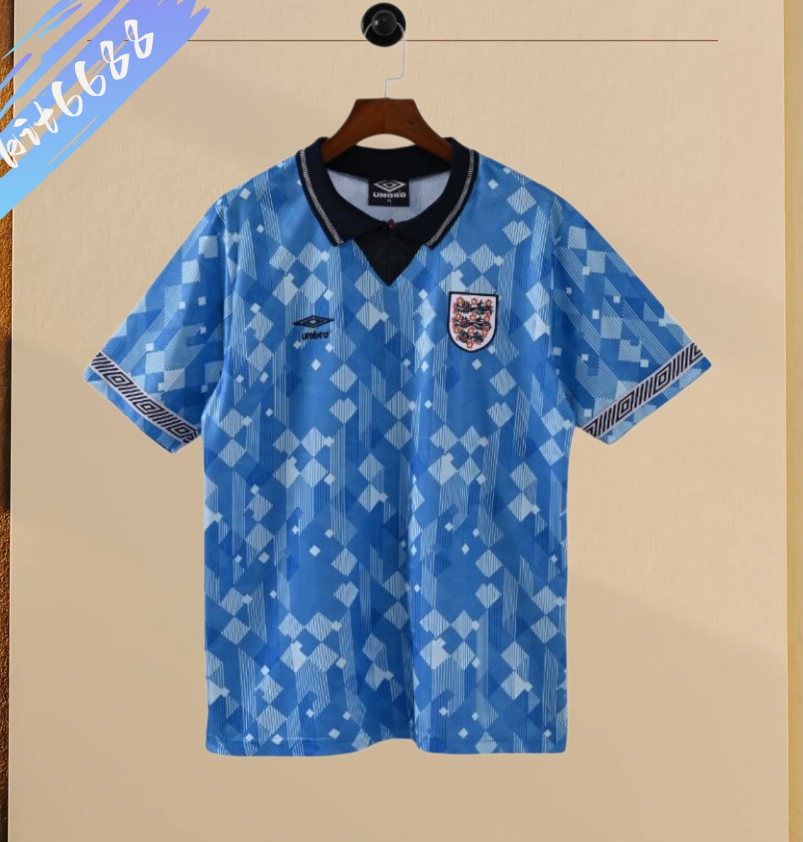 1990 England Second Away Retro Football Shirt