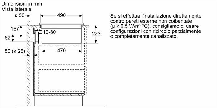 BOSCH - Piano in vetro ceramica ad induzione PVS831B16E-Nero