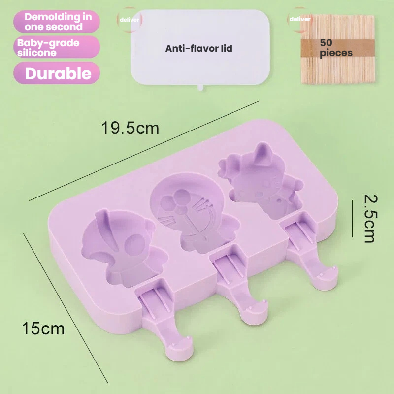 Cartoon Silicone Ice Pop Molds
