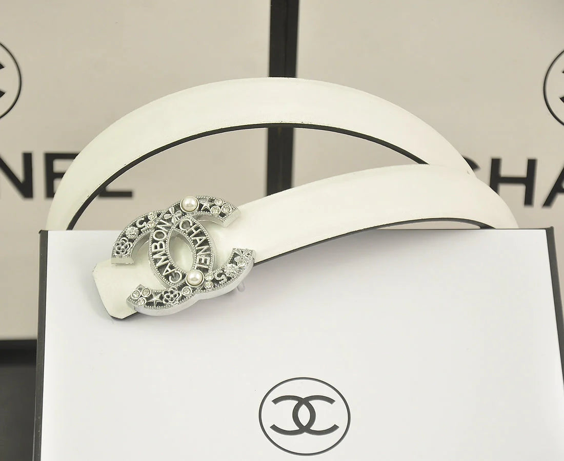 6 color rhinestone pearl letter belt
