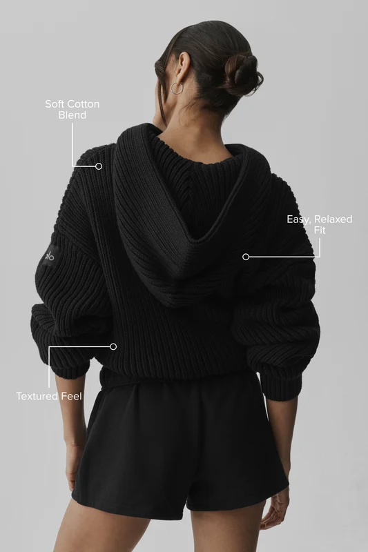 Chunky Knit Rewind Hoodie