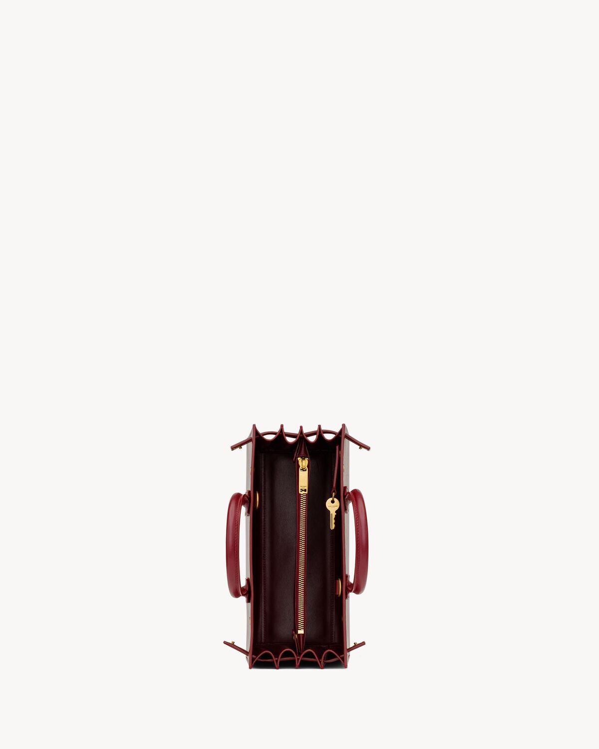 sac de jour in smooth leather - baby ROUGE MERLOT