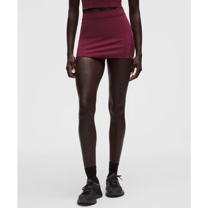 Nulux Mesh-Panelled High-Rise Mini Skort