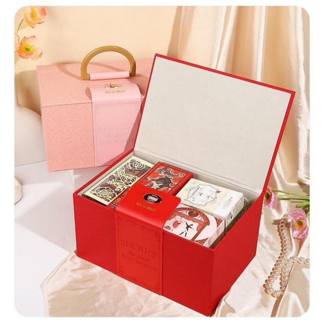 Exquisite Leather Gift Set for Bridesmaids Premium Wedding Gift Packaging Box for Jewelry custom logo