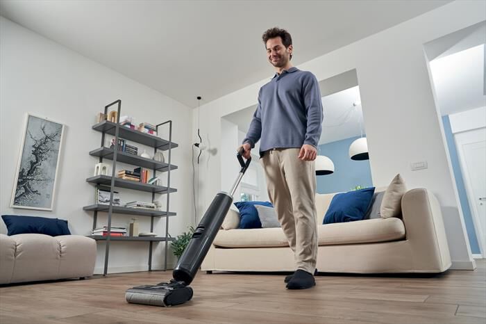 HOOVER - Scopa elettrica HW300 011-Nero, Argento