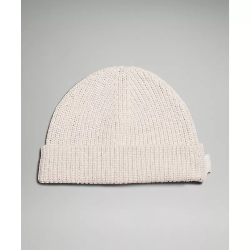 Close-Fit Wool-Blend Ribbed Knit Beanie