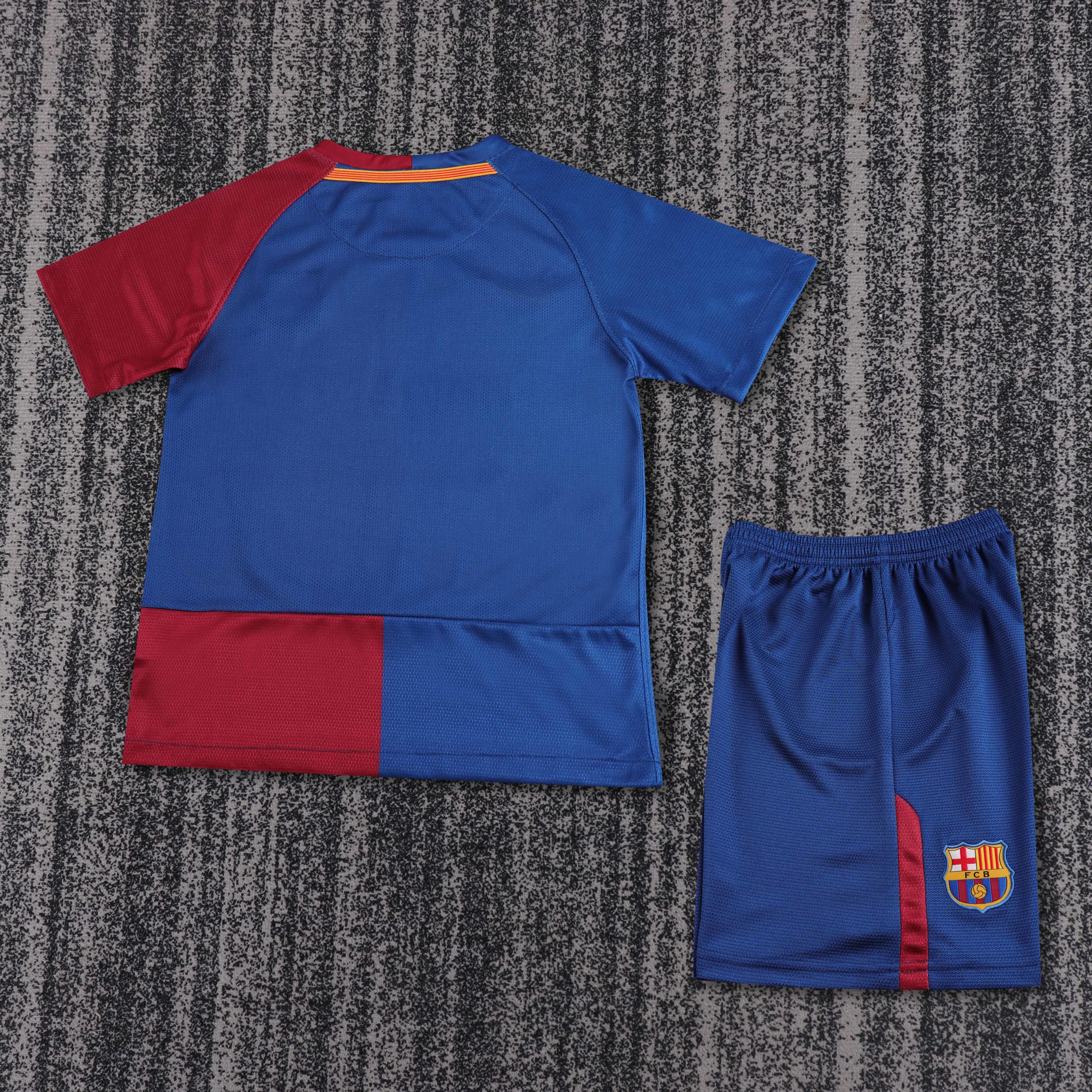 2008/2009 Barcelona home Champions League version Retro Kids Kit(Kids Kit)
