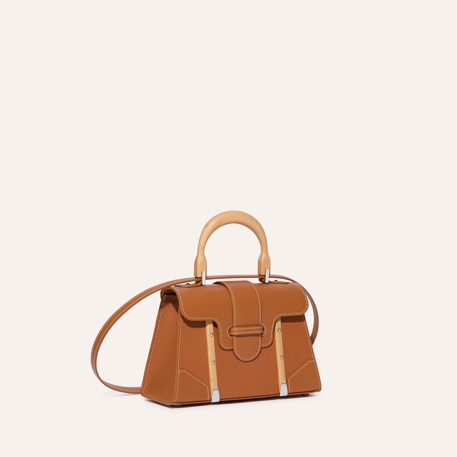 Saïgon Mini bag grained leather Tan