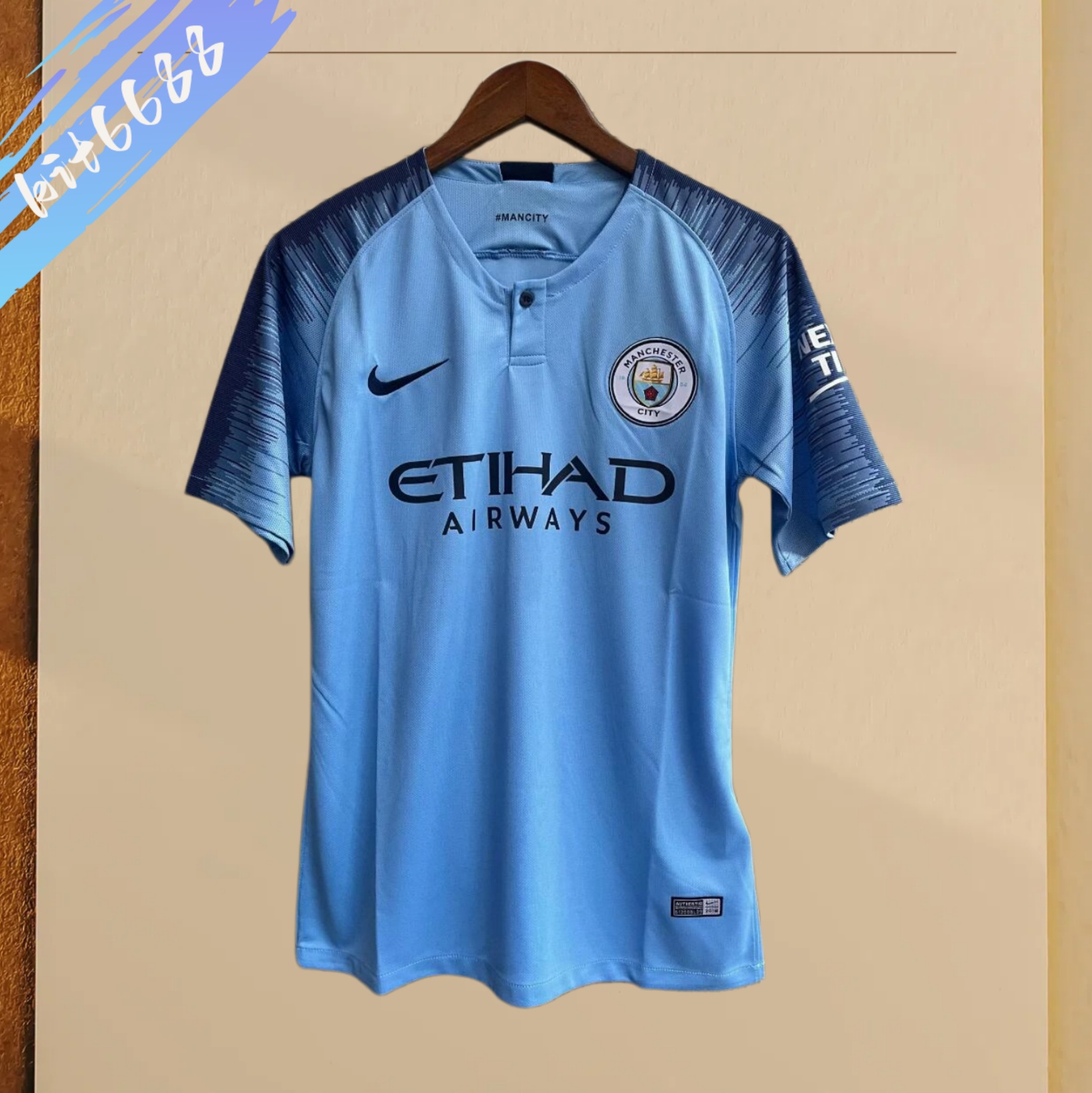 18/19 Manchester City Home Retro Football Shirt