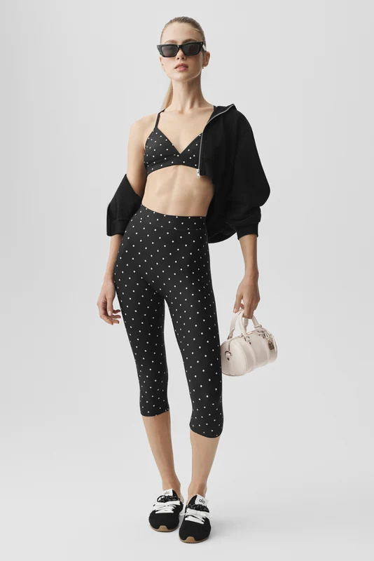 Airlift Polka Dot High-Waist Iconic 90's Capri