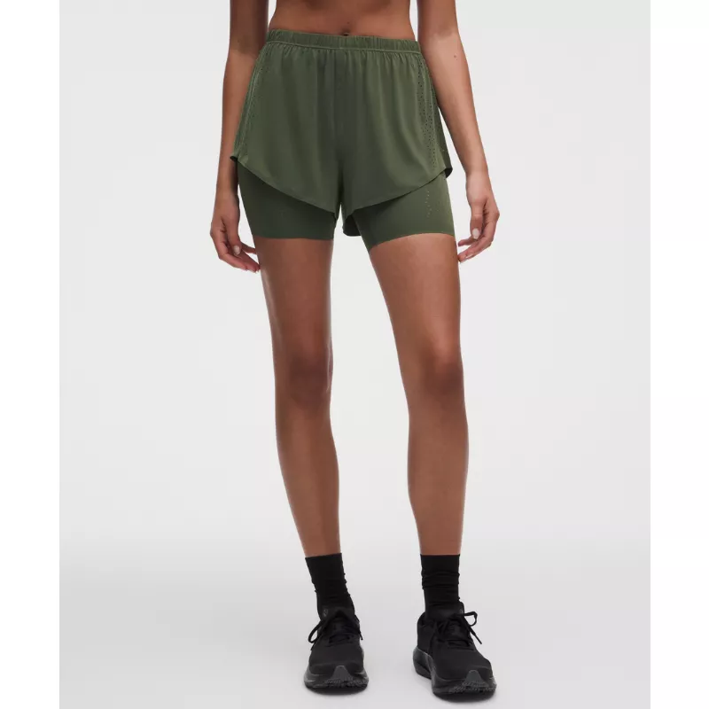 Sleek Perforated 2-in-1 High-Rise Short
