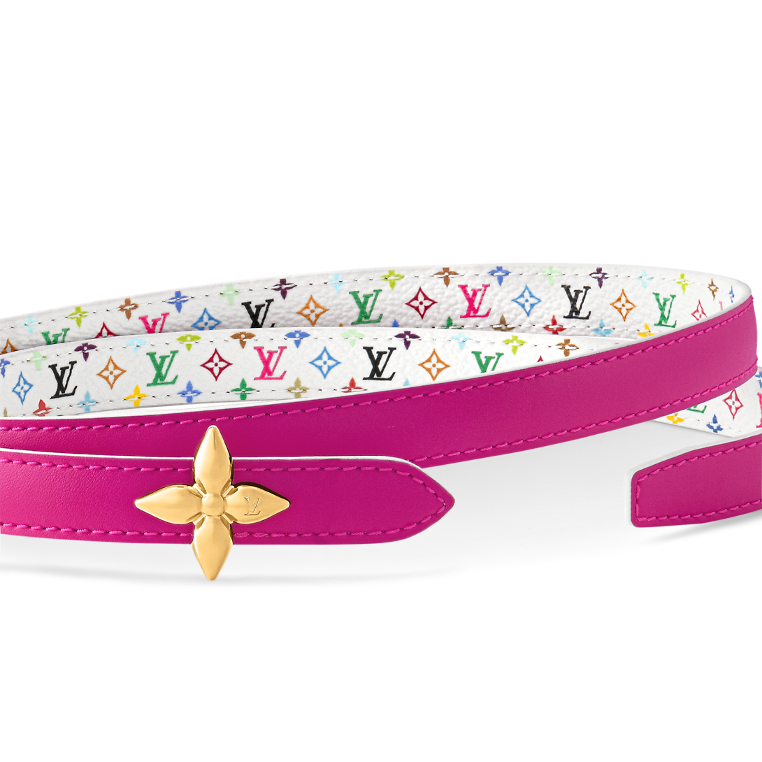 LV x TM Mini Flowergram 15mm Reversible Belt M8992W