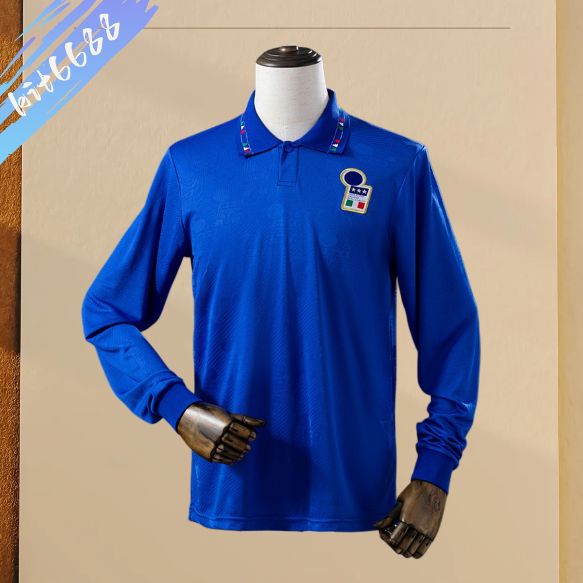 1994 Italy home Retro long sleeves Football Shirt