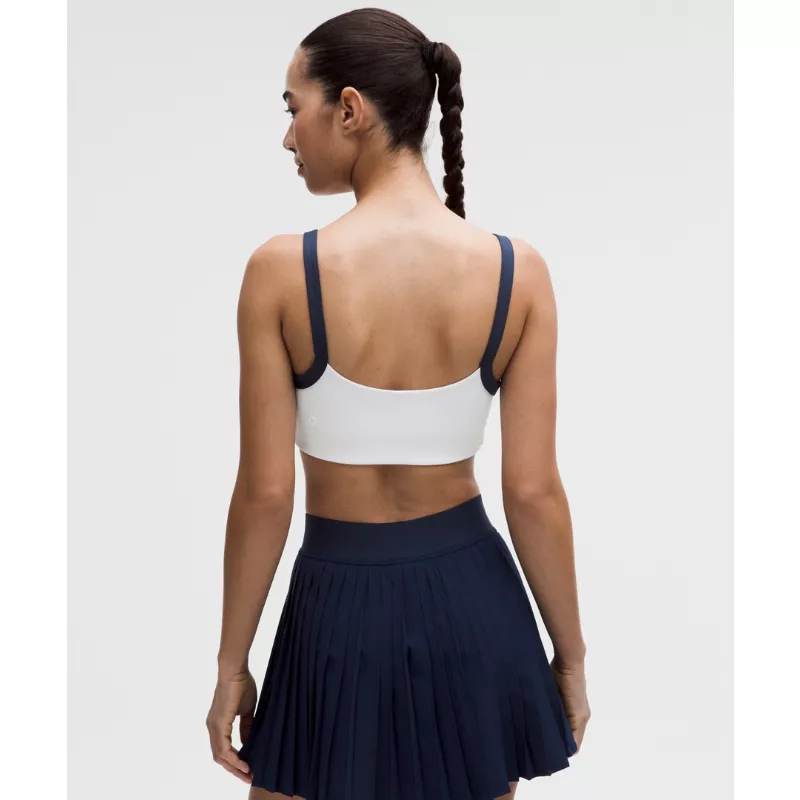 Straight-Strap Sports Bra Light Support, B/C Cup Tennis Deuce