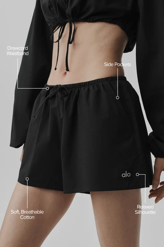 Cotton High-Waist Real Deal Short