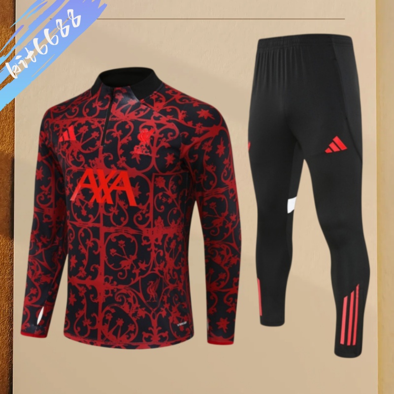 25/26 Liverpool red Half Zip Training Kit (Adult Kids Kit)