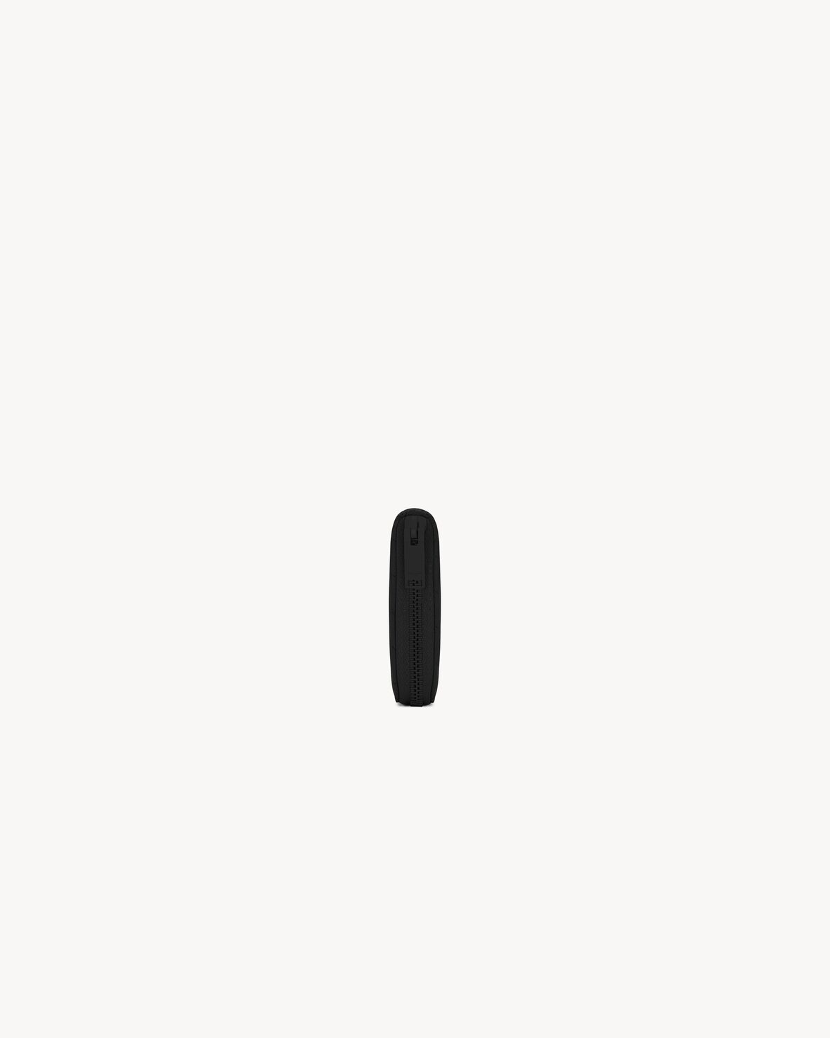 cassandre matelassé zip around wallet in grain de poudre leather BLACK