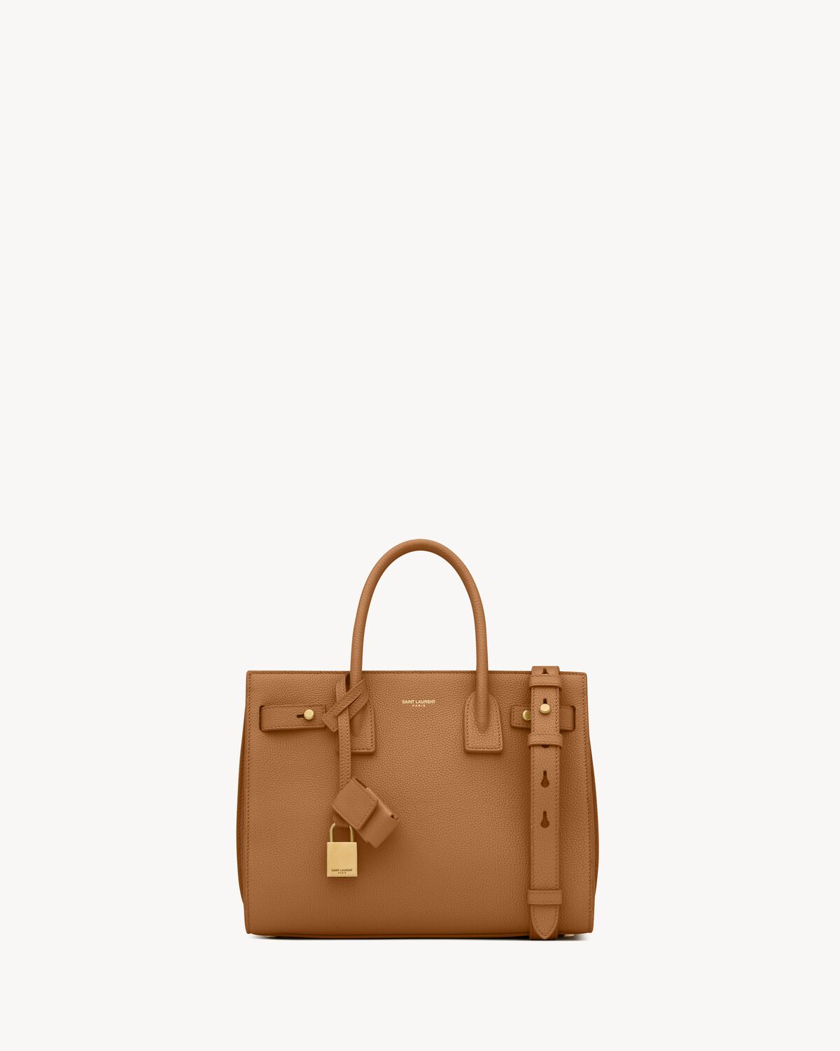 sac de jour in supple grained leather - baby CINNAMON