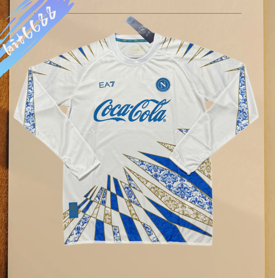 2026/2027 Napoli Pre-match Training Long-sleeved Football Shirt (Fan)